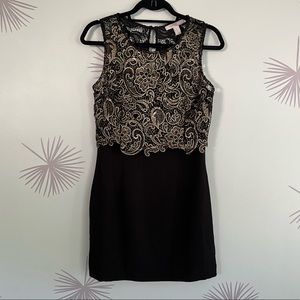 Black and Gold Dress